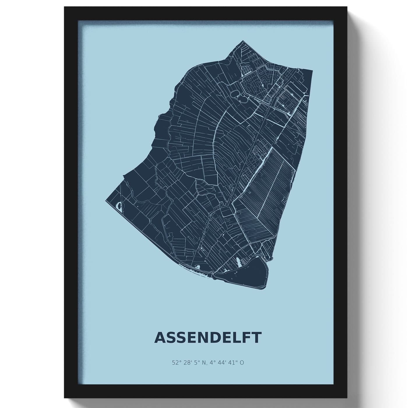Poster Assendelft - Blauw