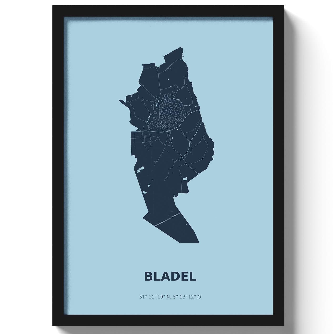 Poster Bladel - Blauw