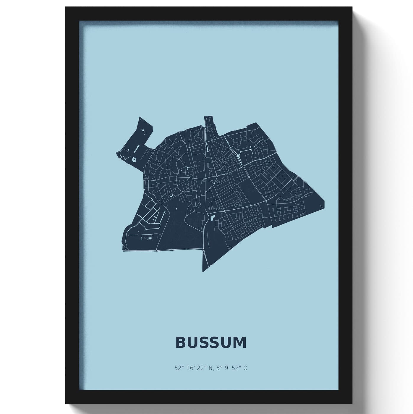 Poster Bussum - Blauw