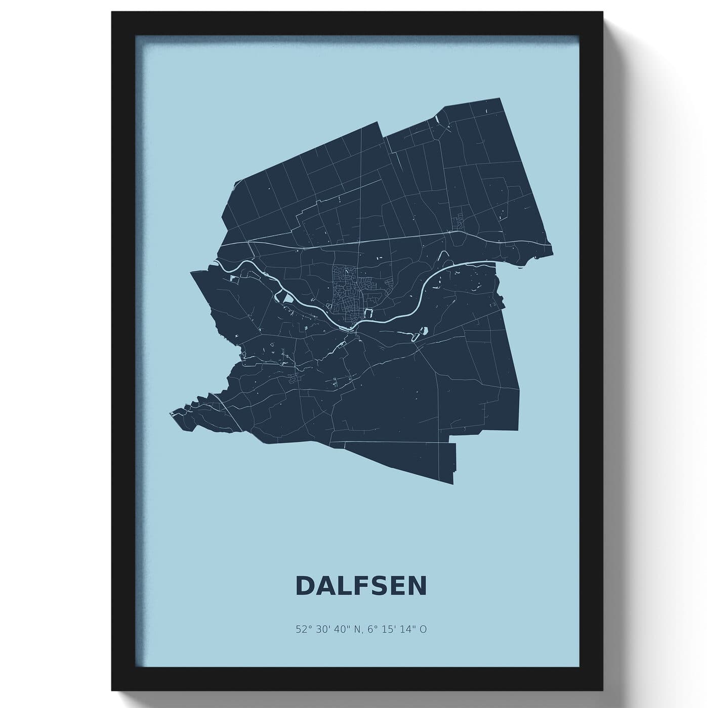 Poster Dalfsen - Blauw
