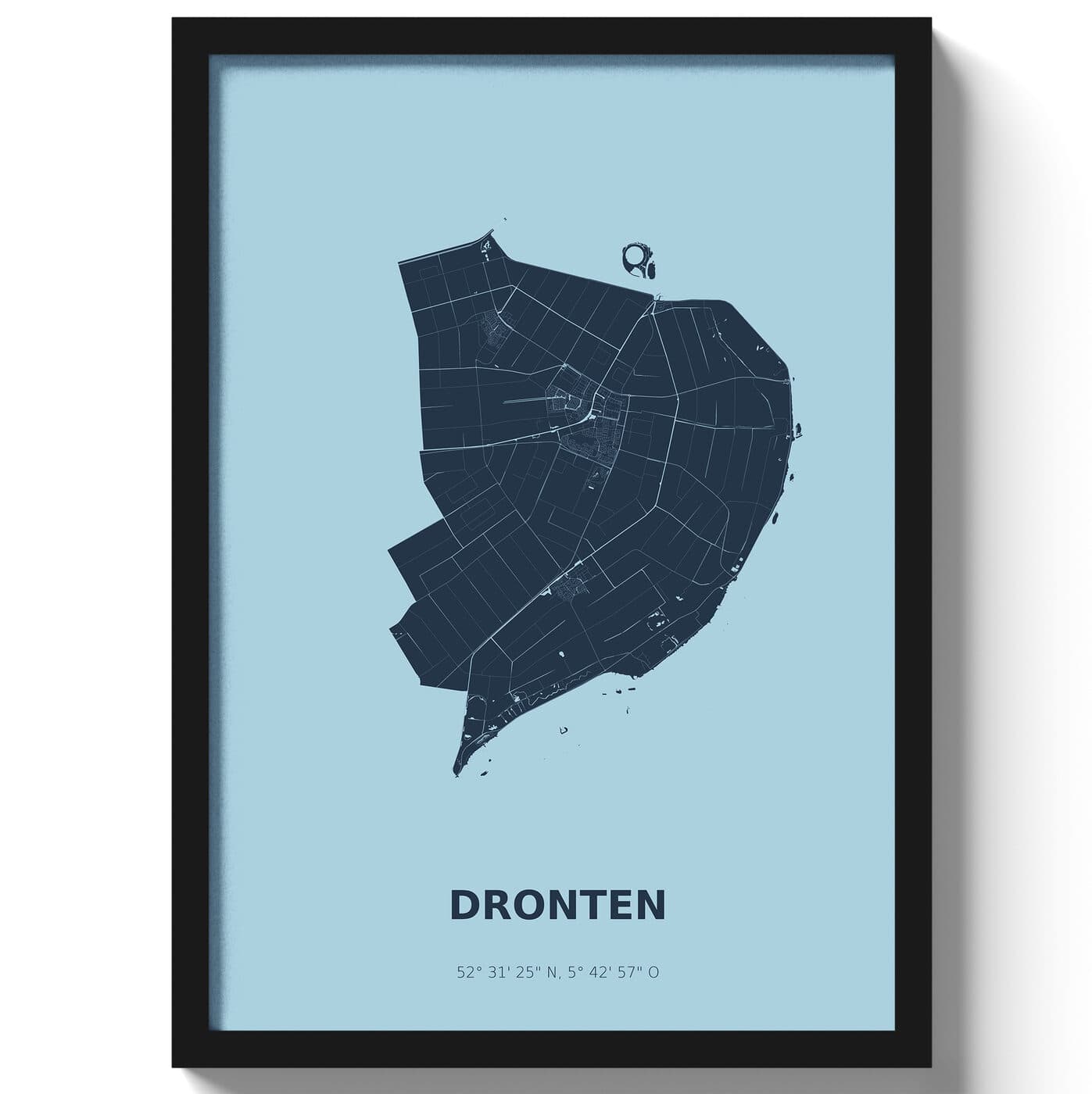 Poster Dronten - Blauw