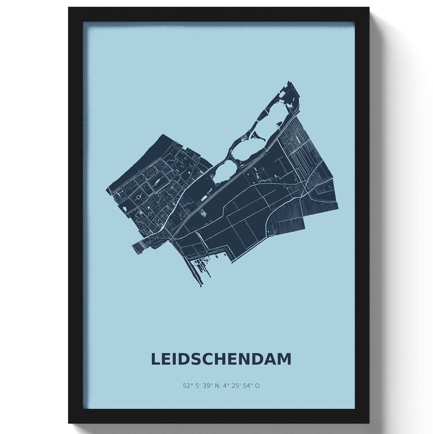 Poster Leidschendam - Blauw