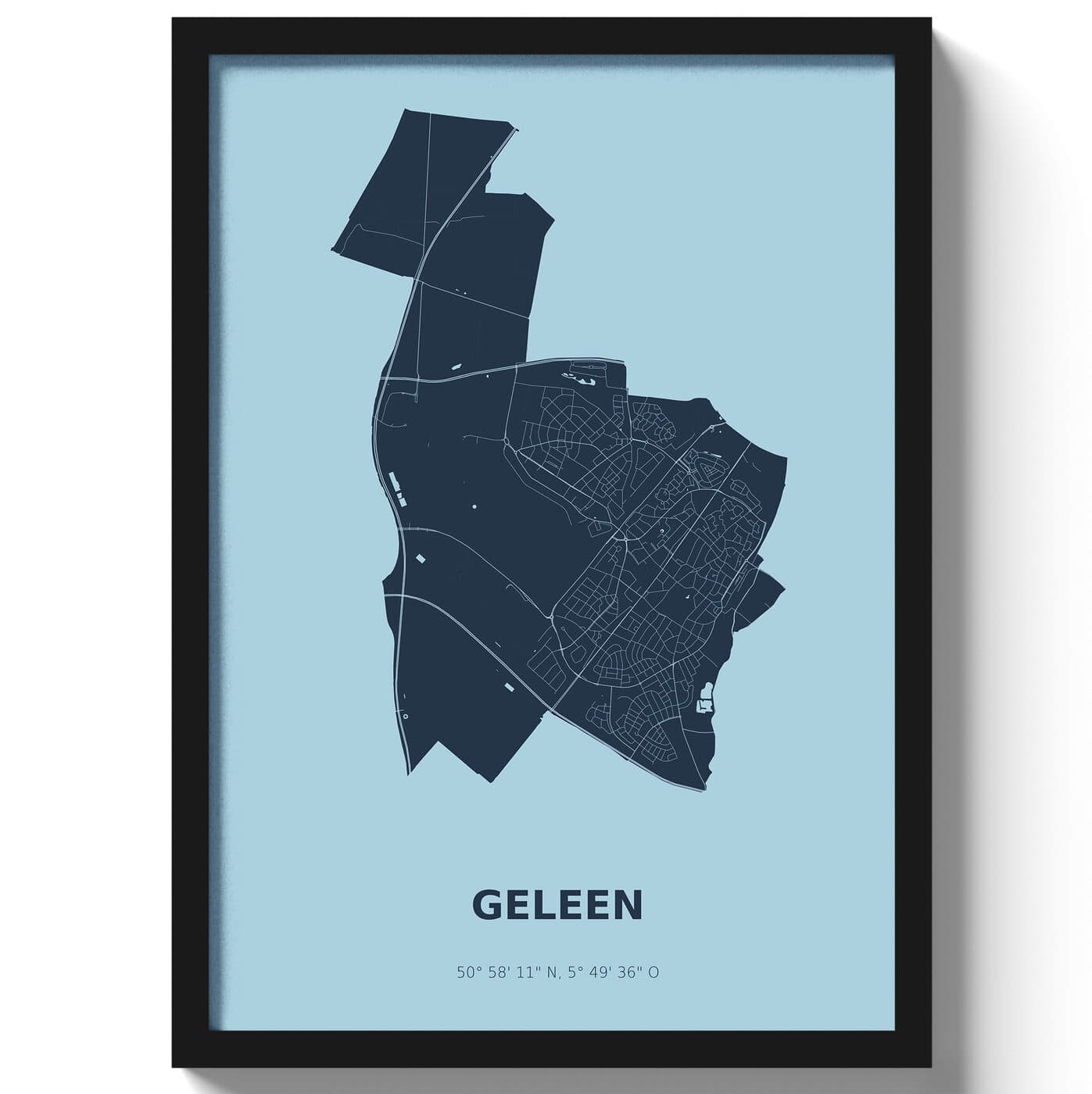 Poster Geleen - Blauw