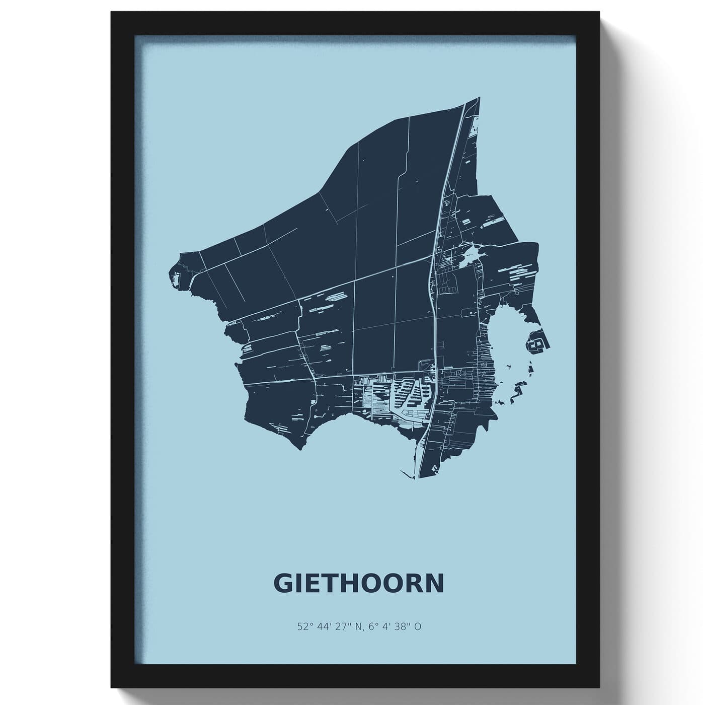 Poster Giethoorn - Blauw