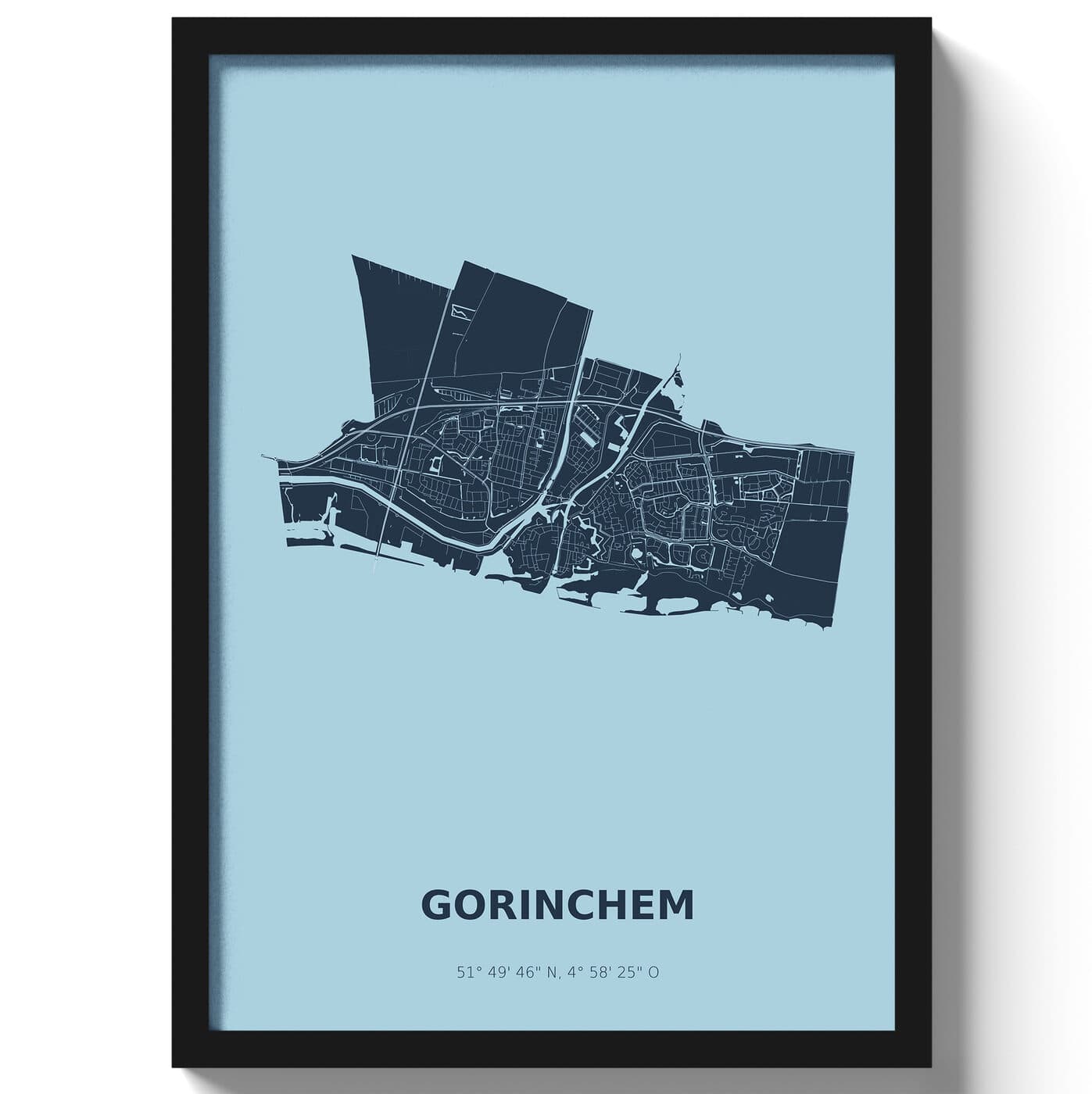 Poster Gorinchem - Blauw