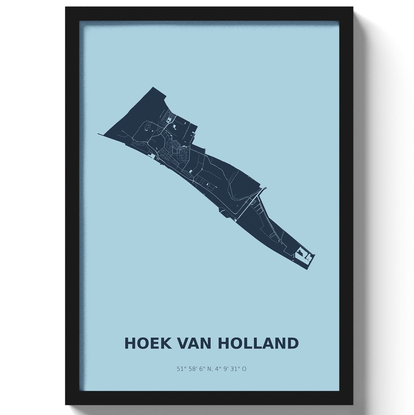 Poster Hoek van Holland - Blauw