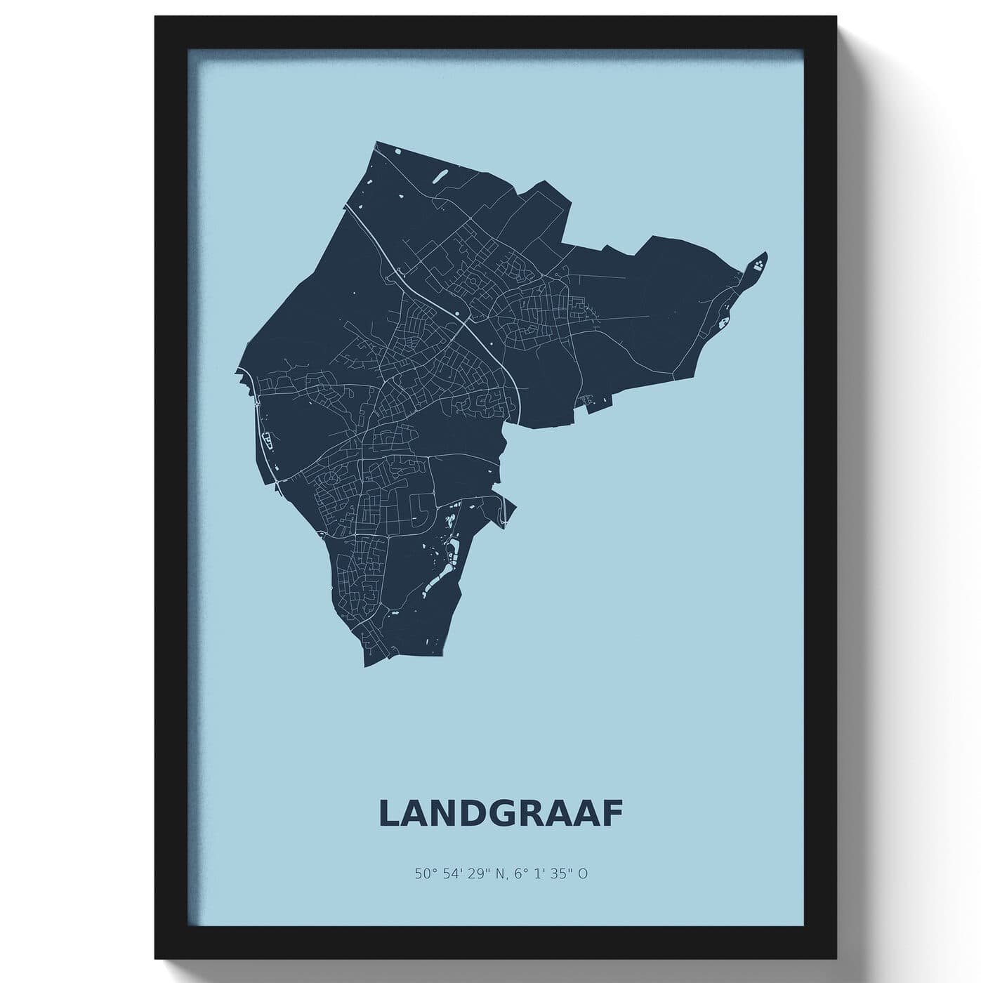 Poster Landgraaf - Blauw
