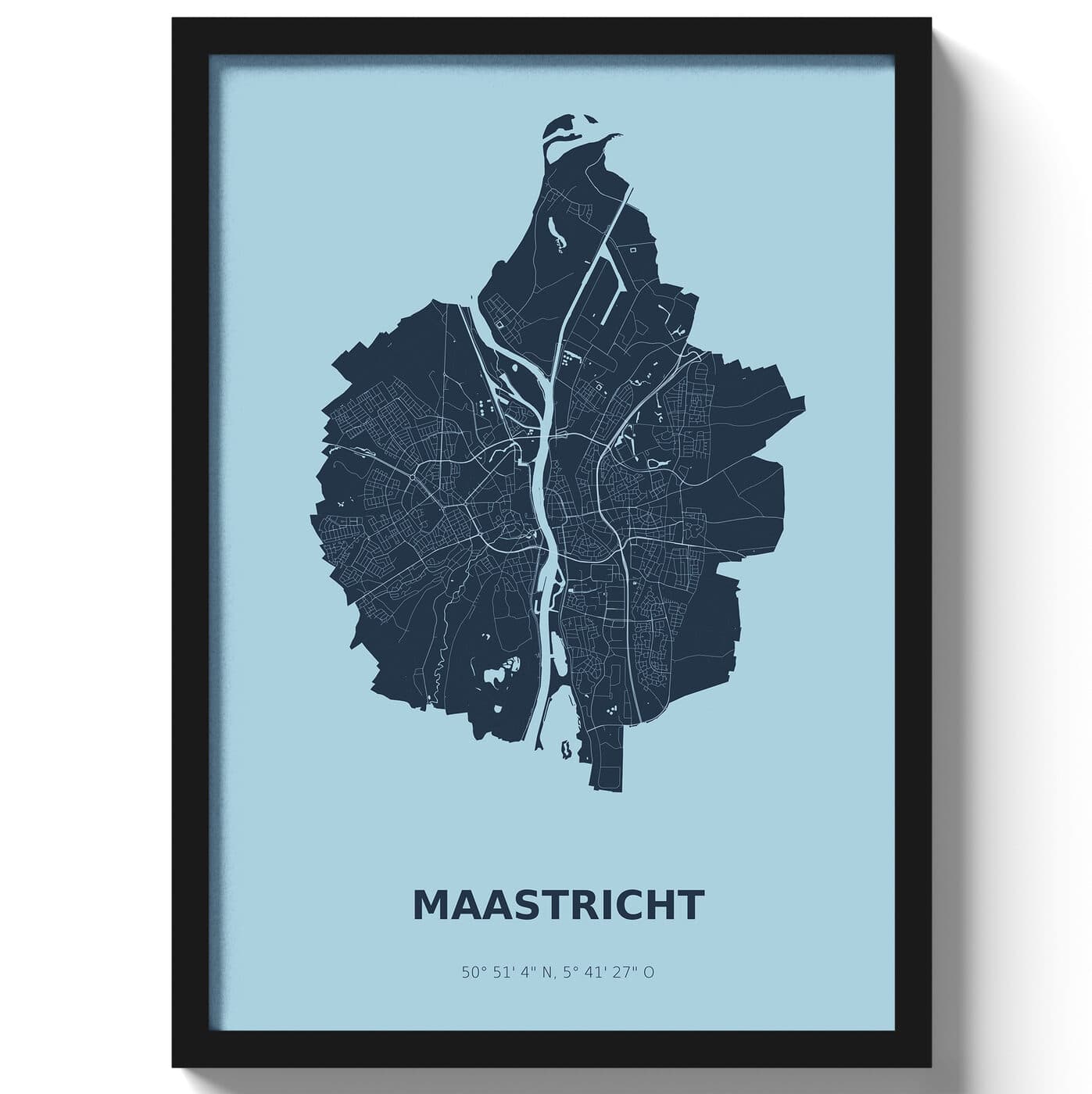 Poster Maastricht - Blauw