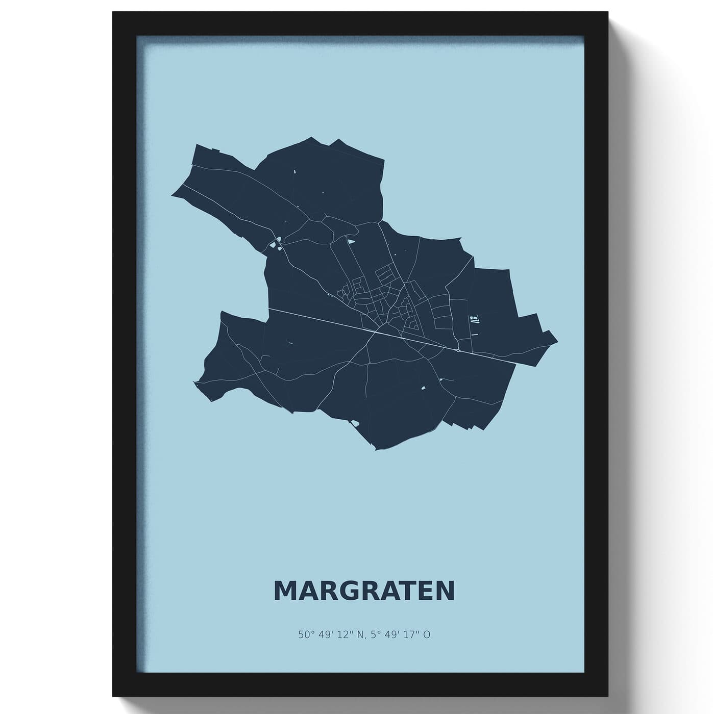 Poster Margraten - Blauw