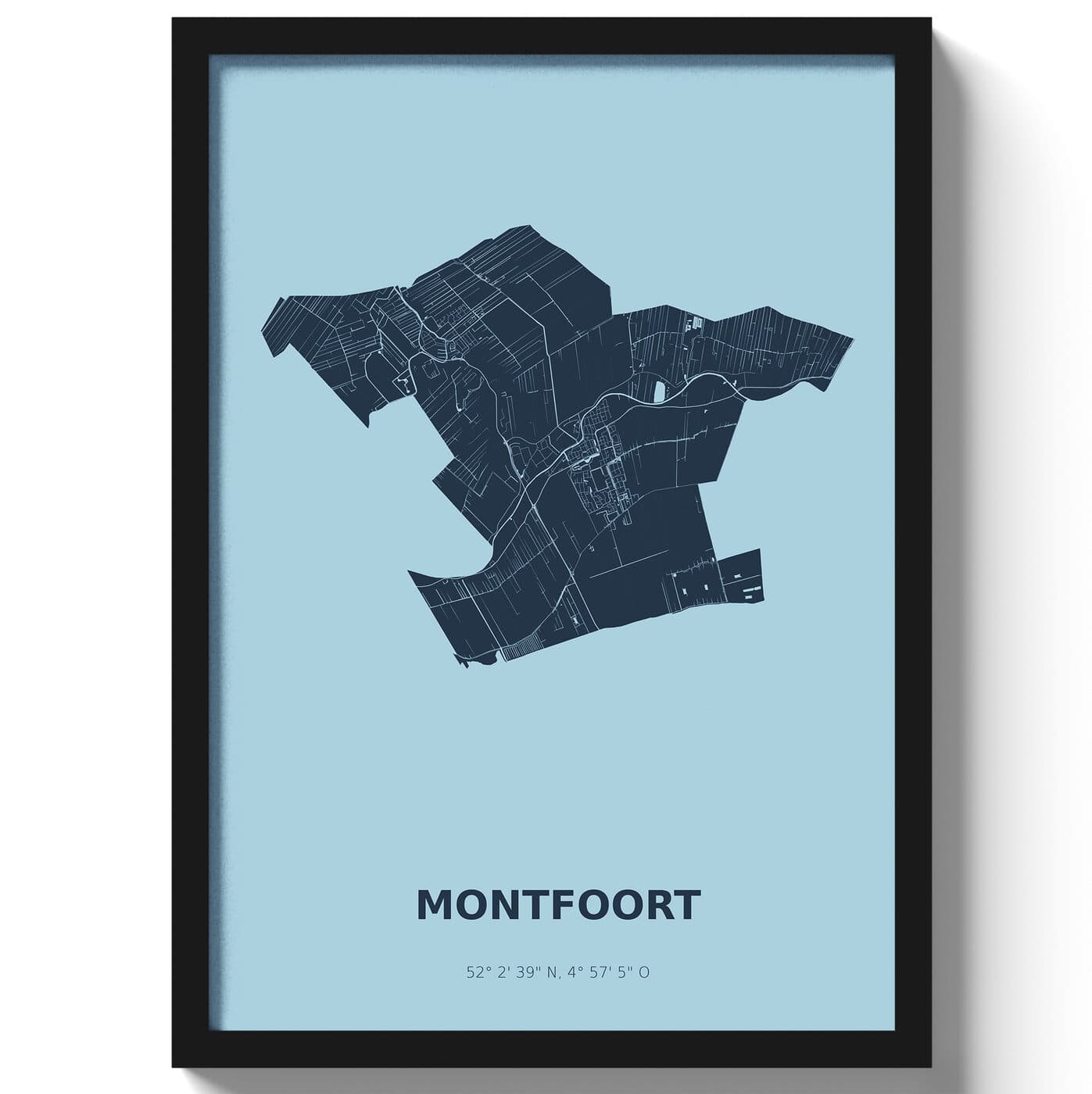 Poster Montfoort - Blauw