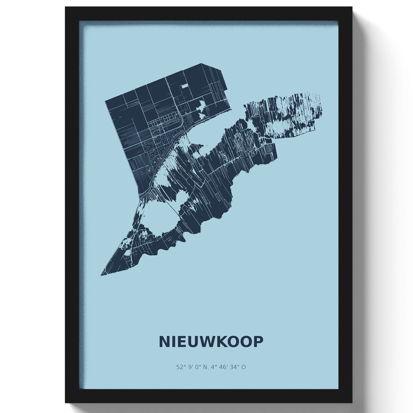 Poster Nieuwkoop - Blauw