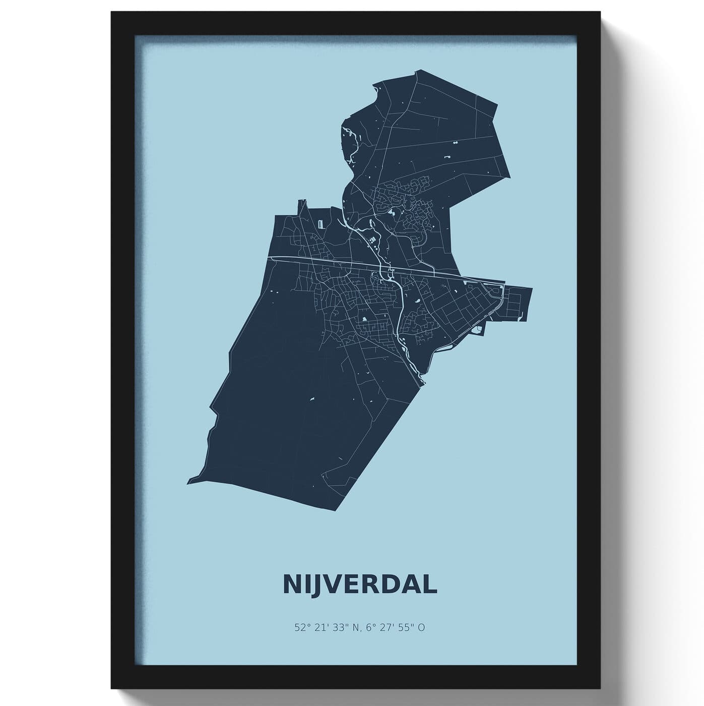 Poster Nijverdal - Blauw