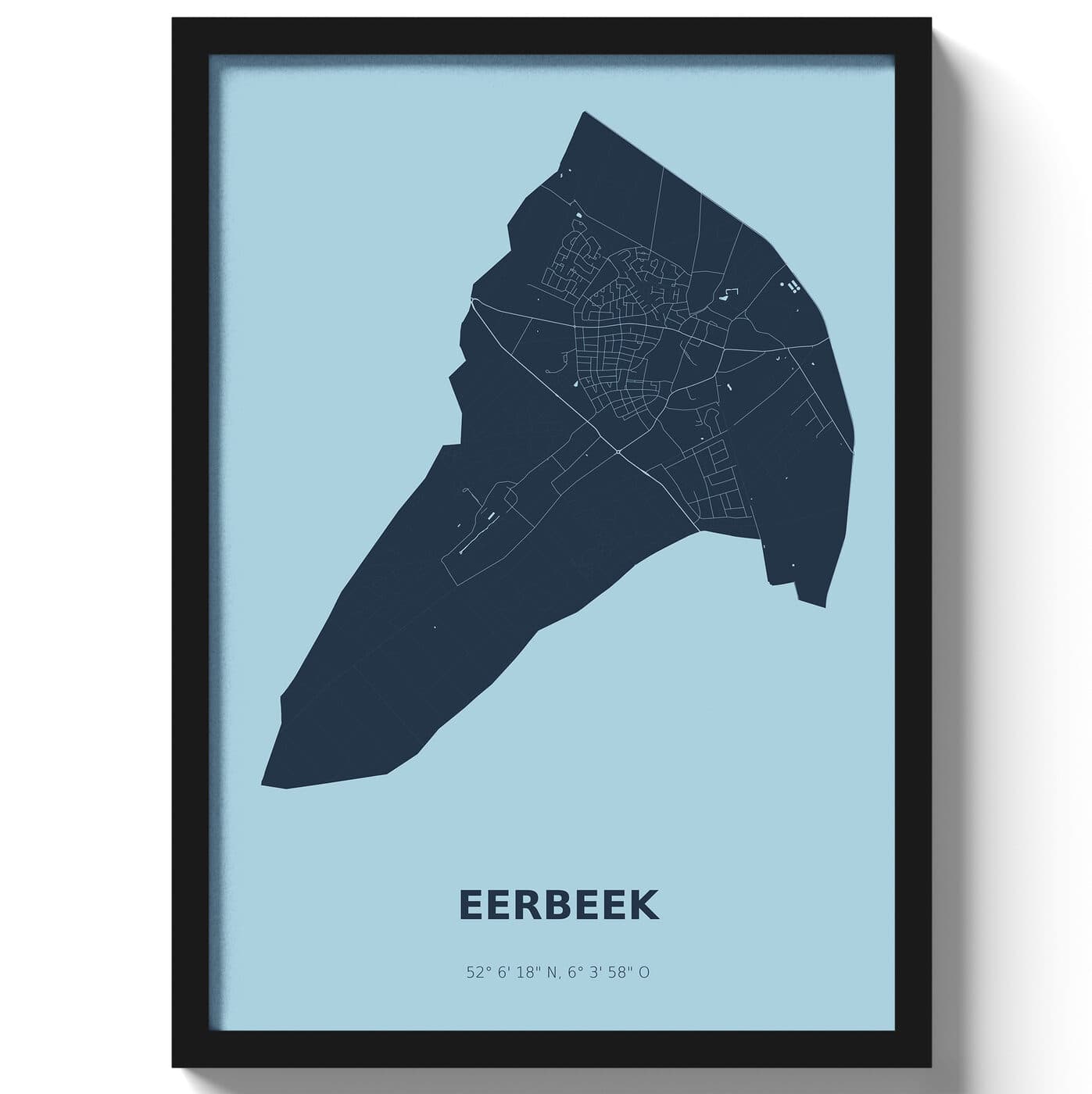 Poster Eerbeek - Blauw