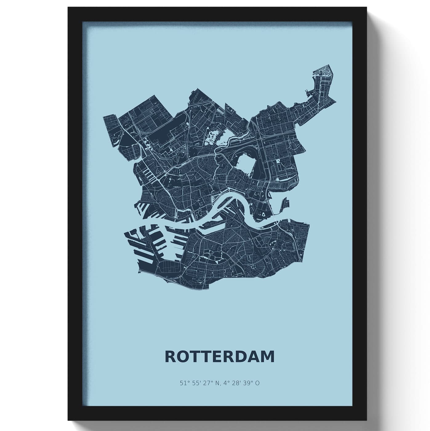 Poster Rotterdam - Blauw