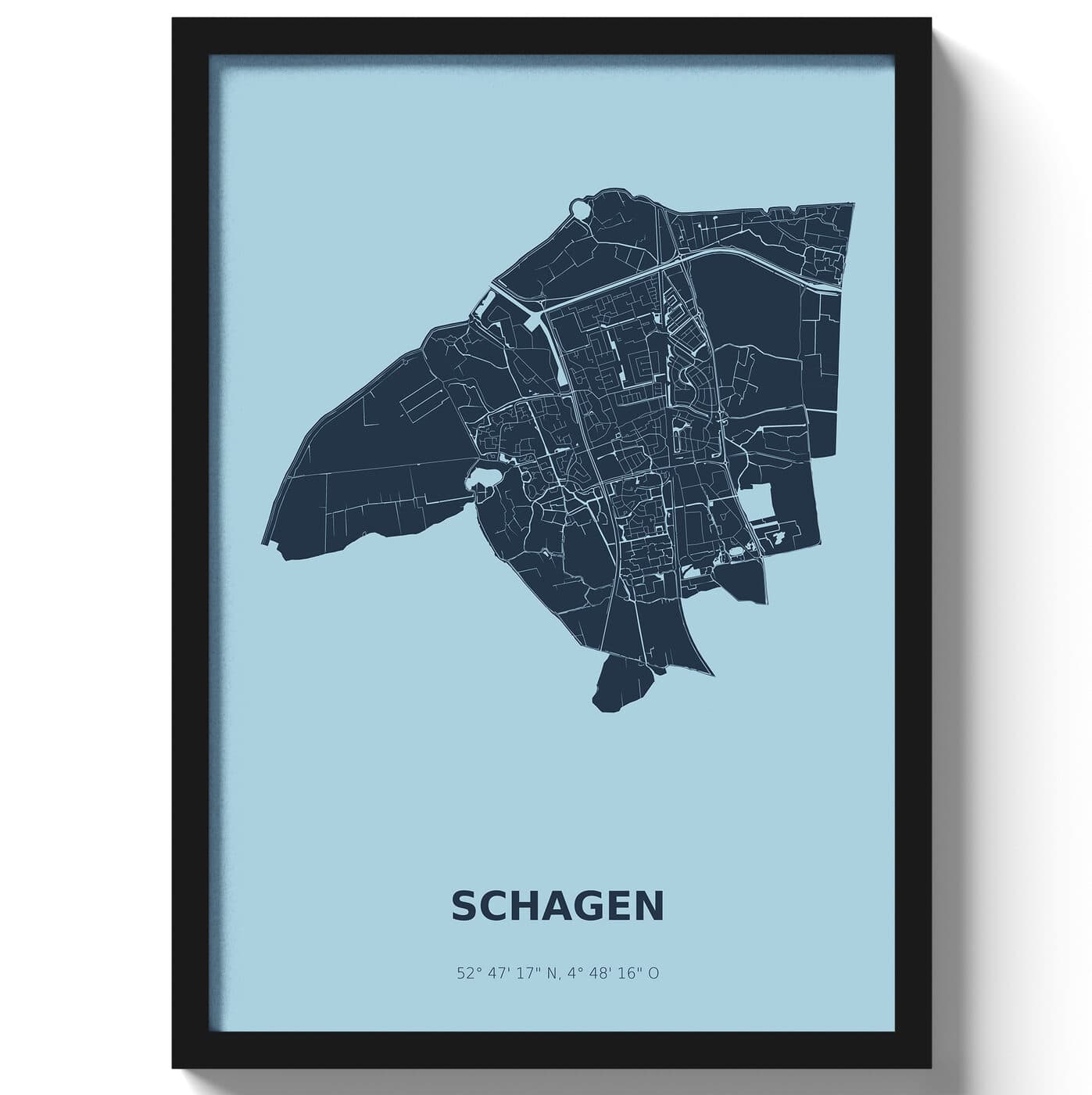 Poster Schagen - Blauw