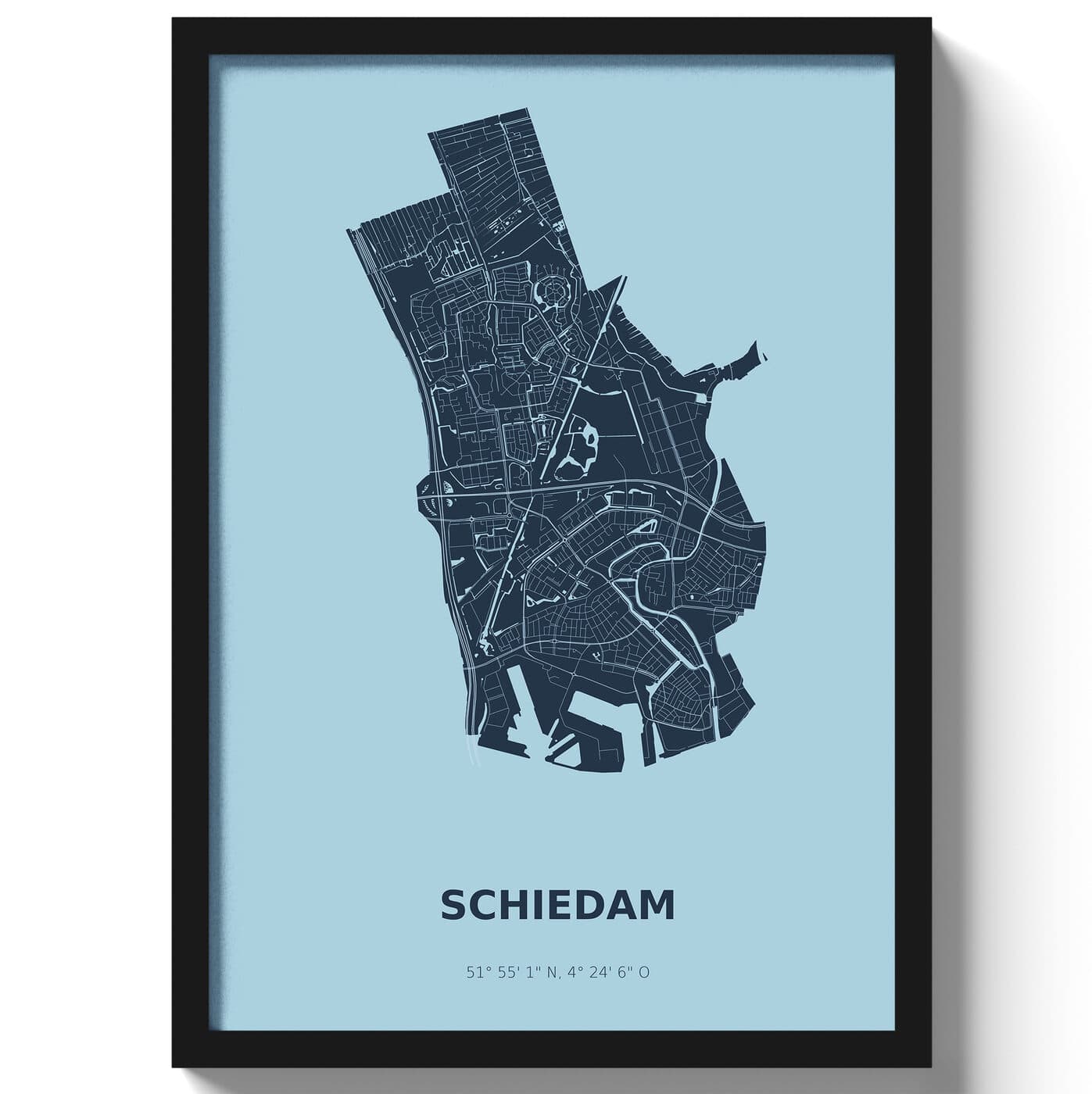 Poster Schiedam - Blauw