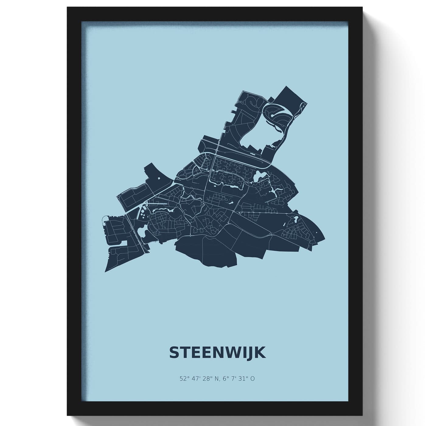 Poster Steenwijk - Blauw