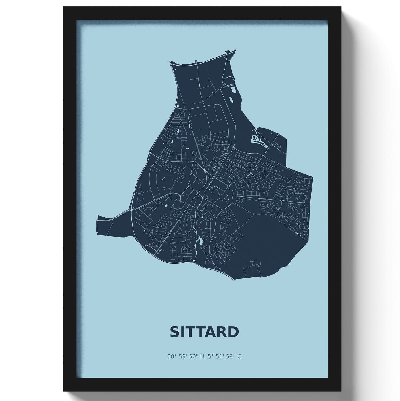 Poster Sittard - Blauw
