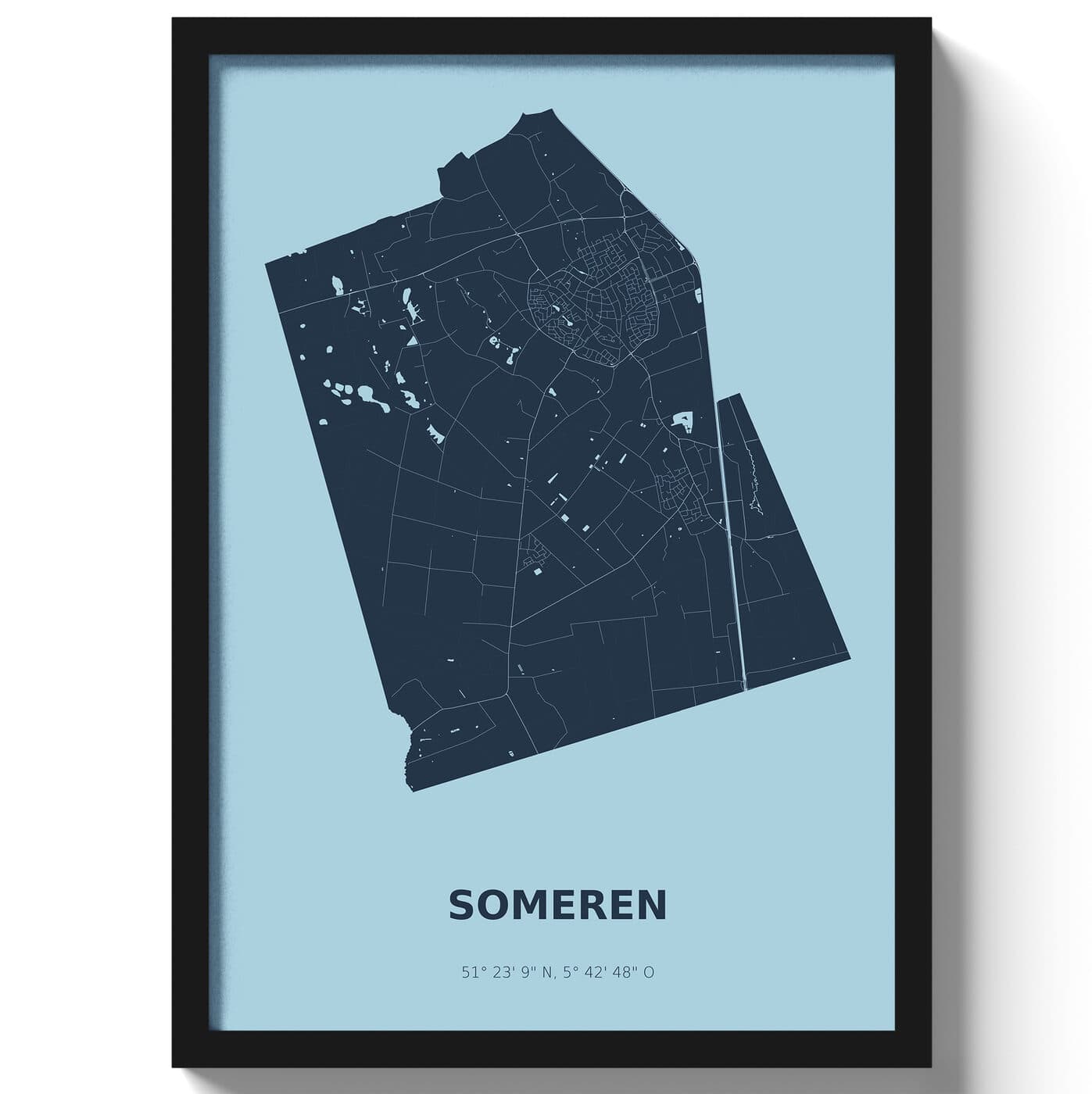 Poster Someren - Blauw