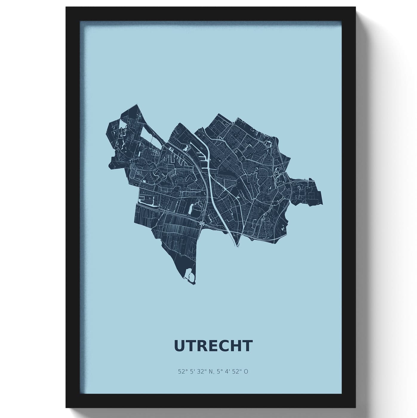 Poster Utrecht - Blauw