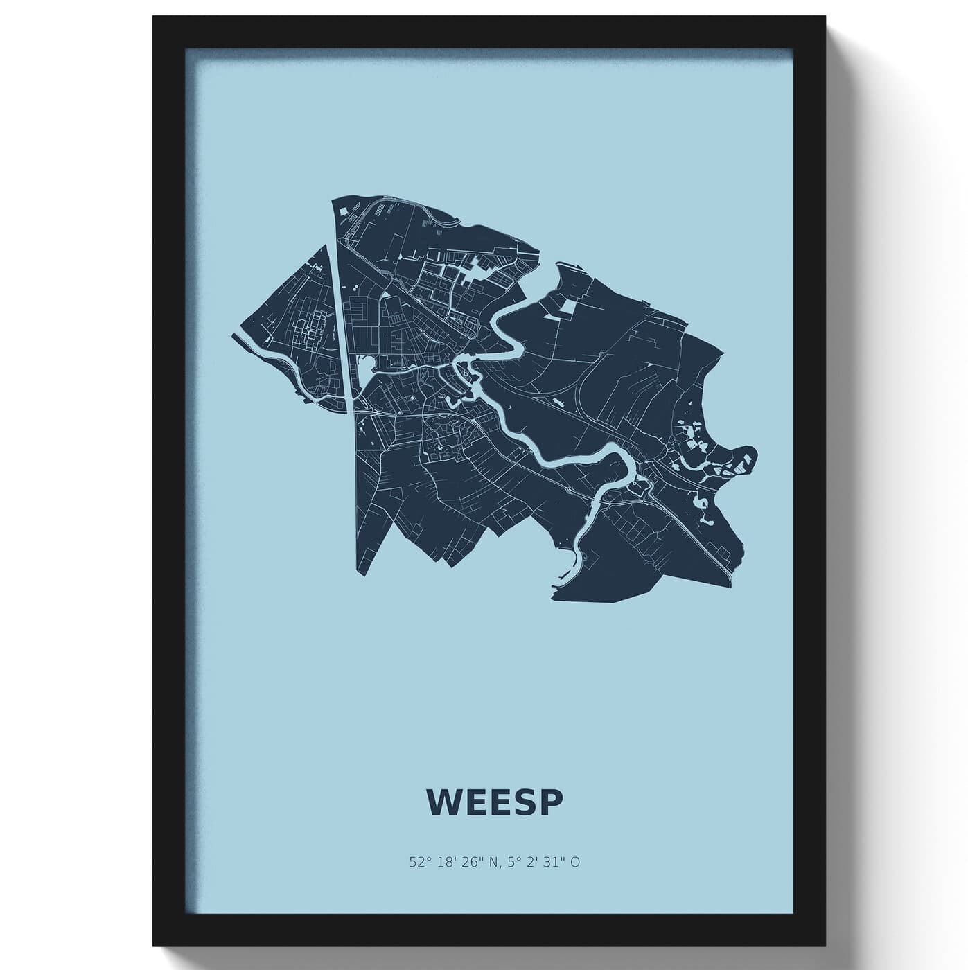 Poster Weesp - Blauw