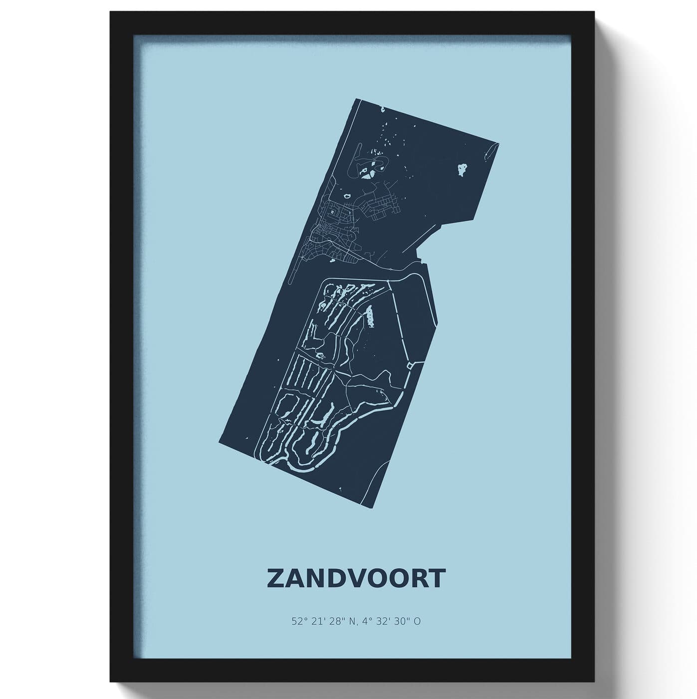 Poster Zandvoort - Blauw
