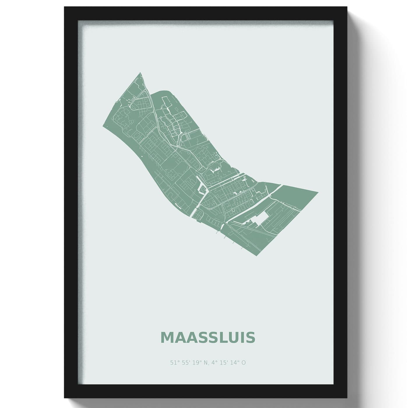 Poster Maassluis - Groen