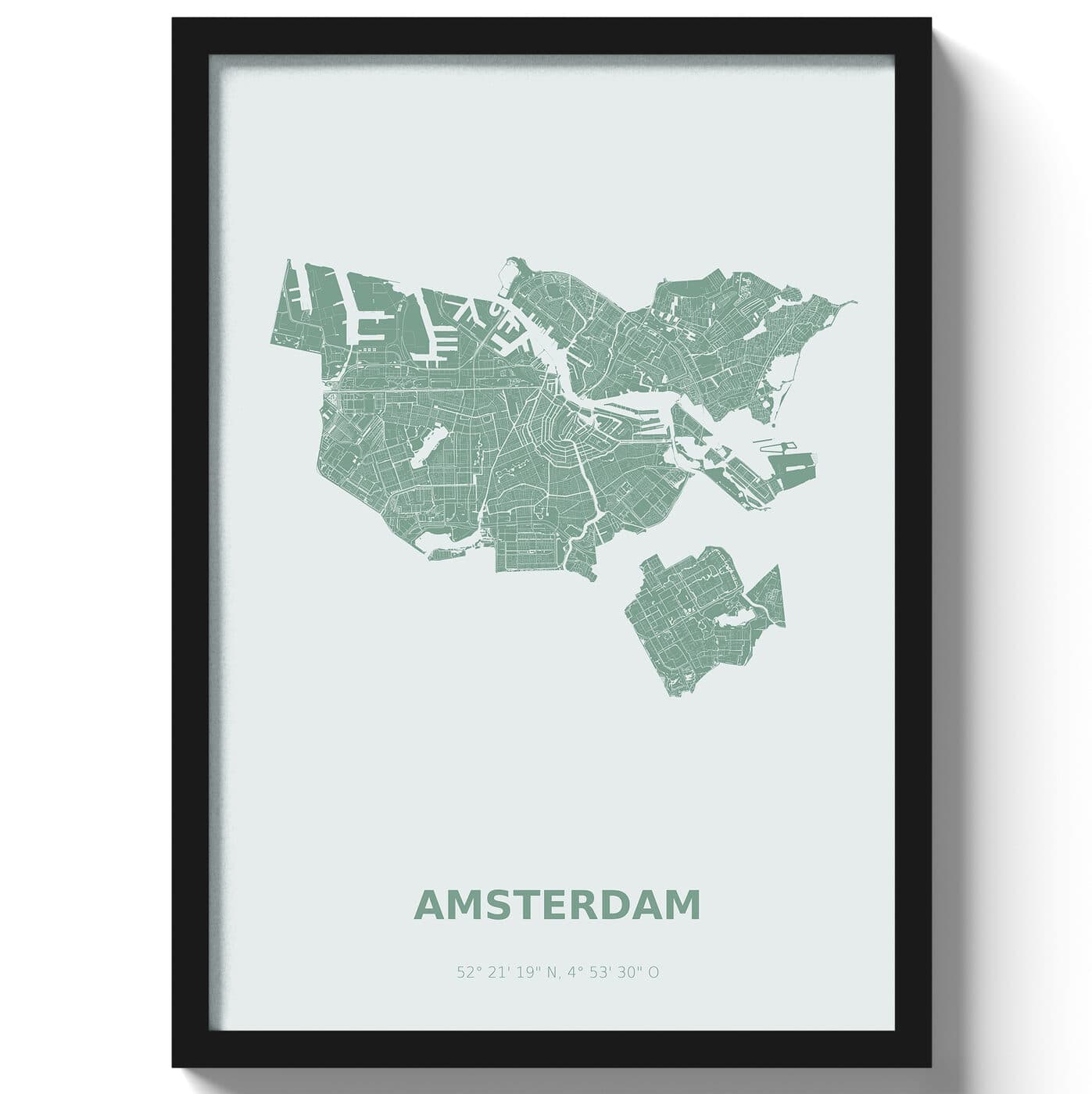 Poster Amsterdam - Groen