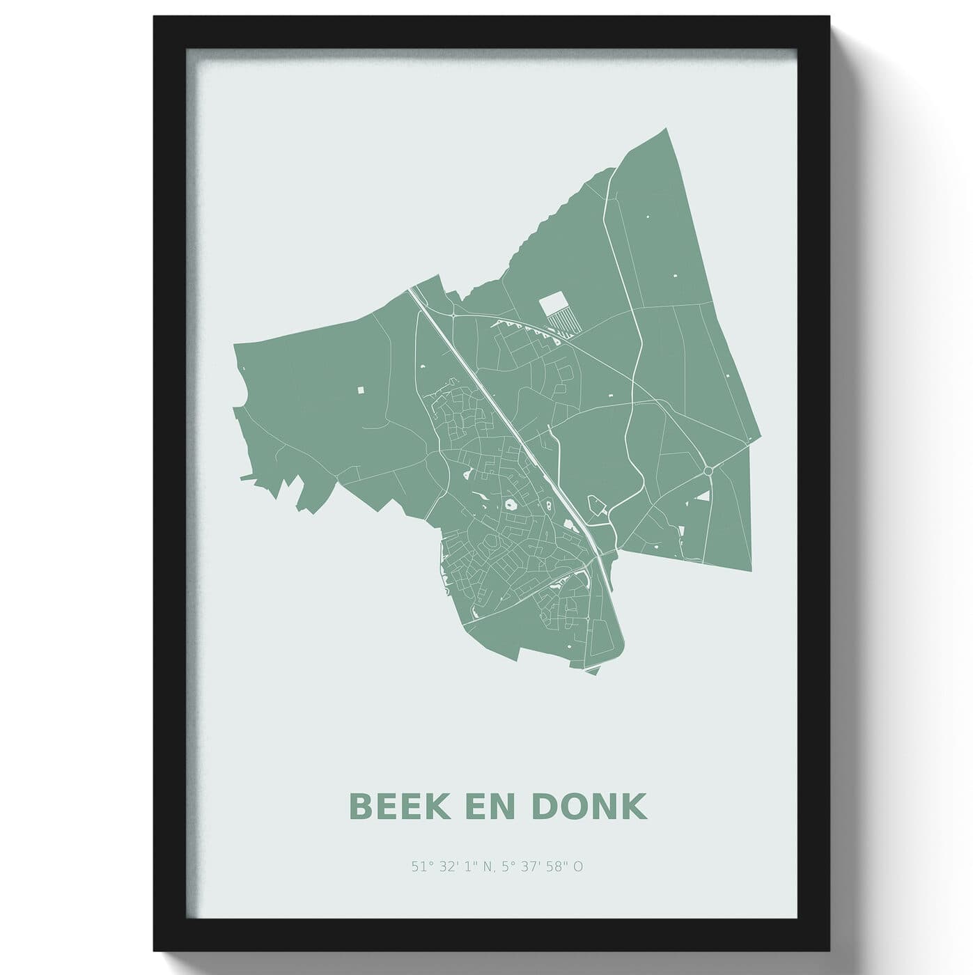 Poster Beek en Donk - Groen