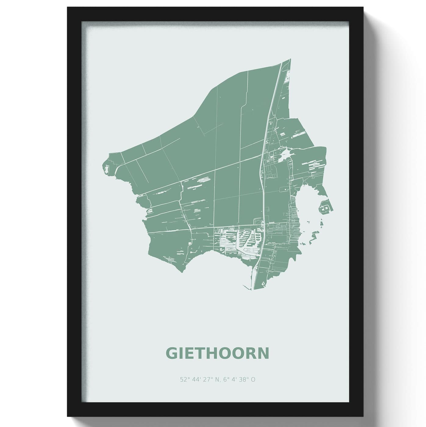 Poster Giethoorn - Groen