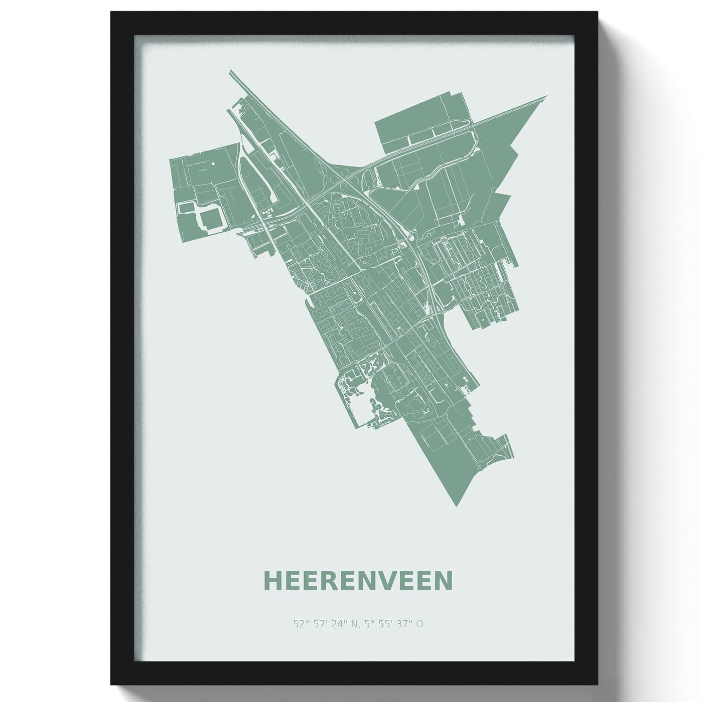 Poster Heerenveen - Groen