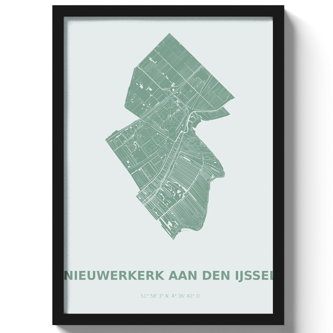 Poster Nieuwerkerk aan den IJssel - Groen