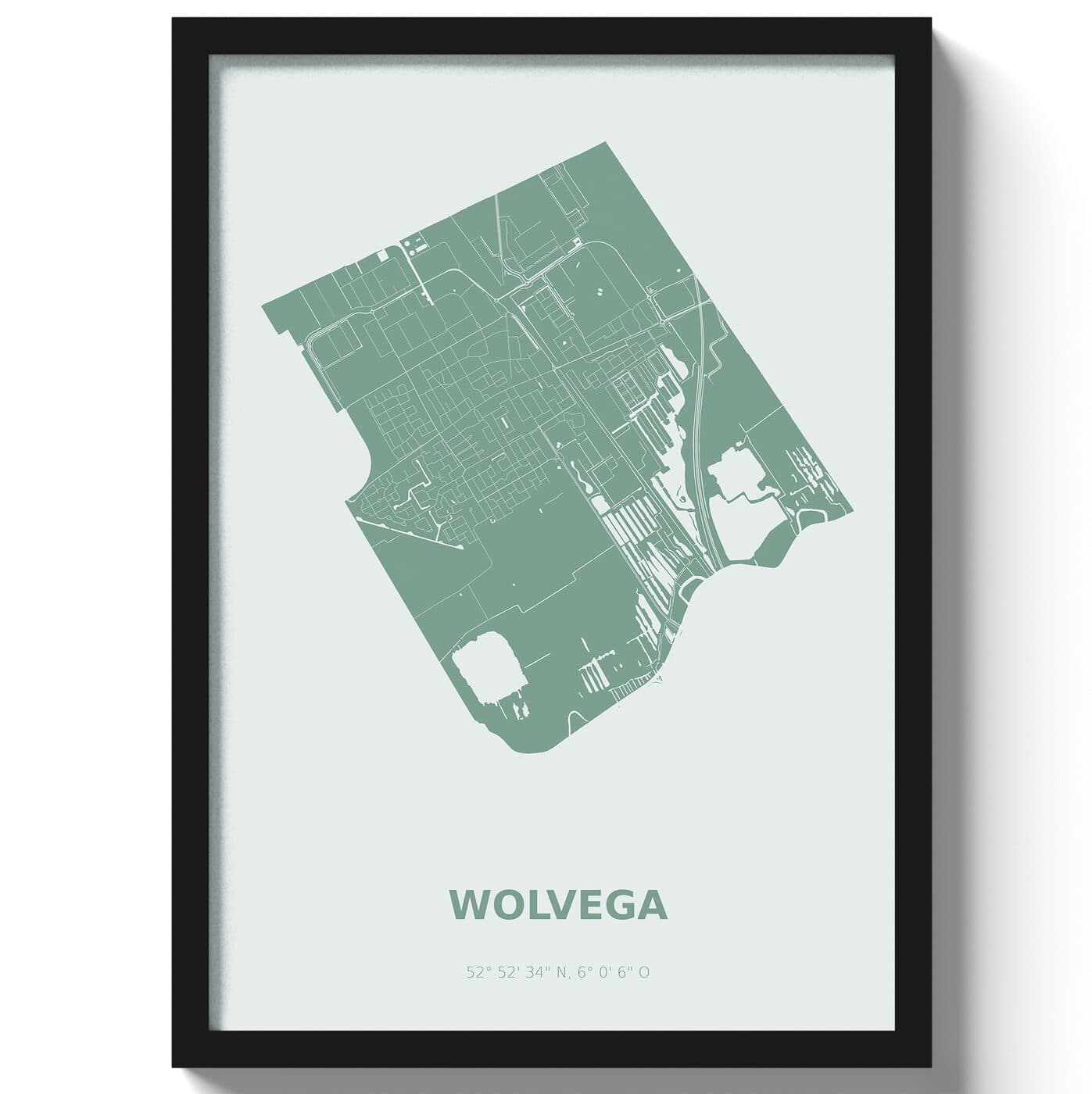 Poster Wolvega - Groen